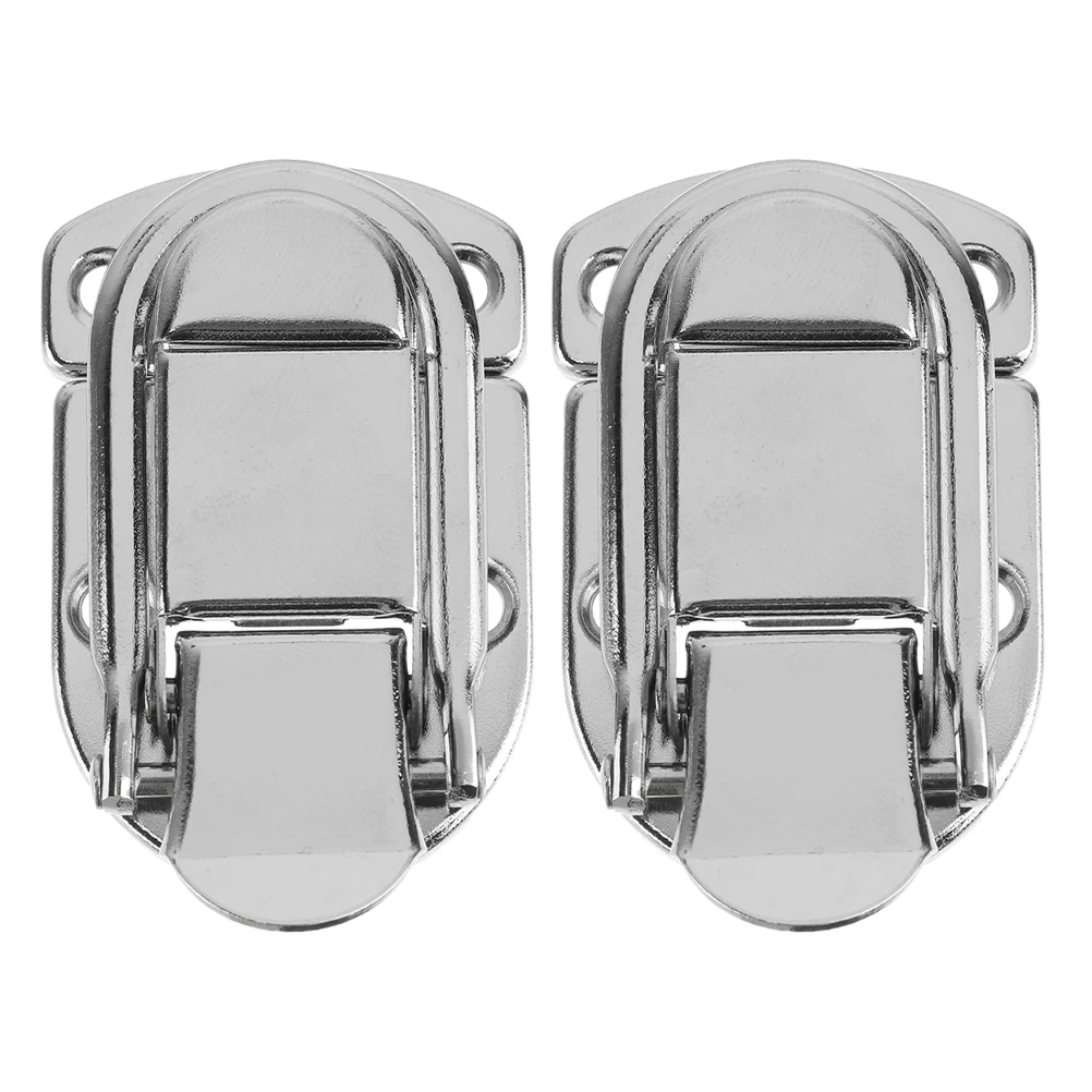 

2pcs Toolbox Lock Vintage Iron Cabinet Latch Heavy Duty for Drawer Wardrobe Furniture Retro Clasp Buckle Hardware Accessories