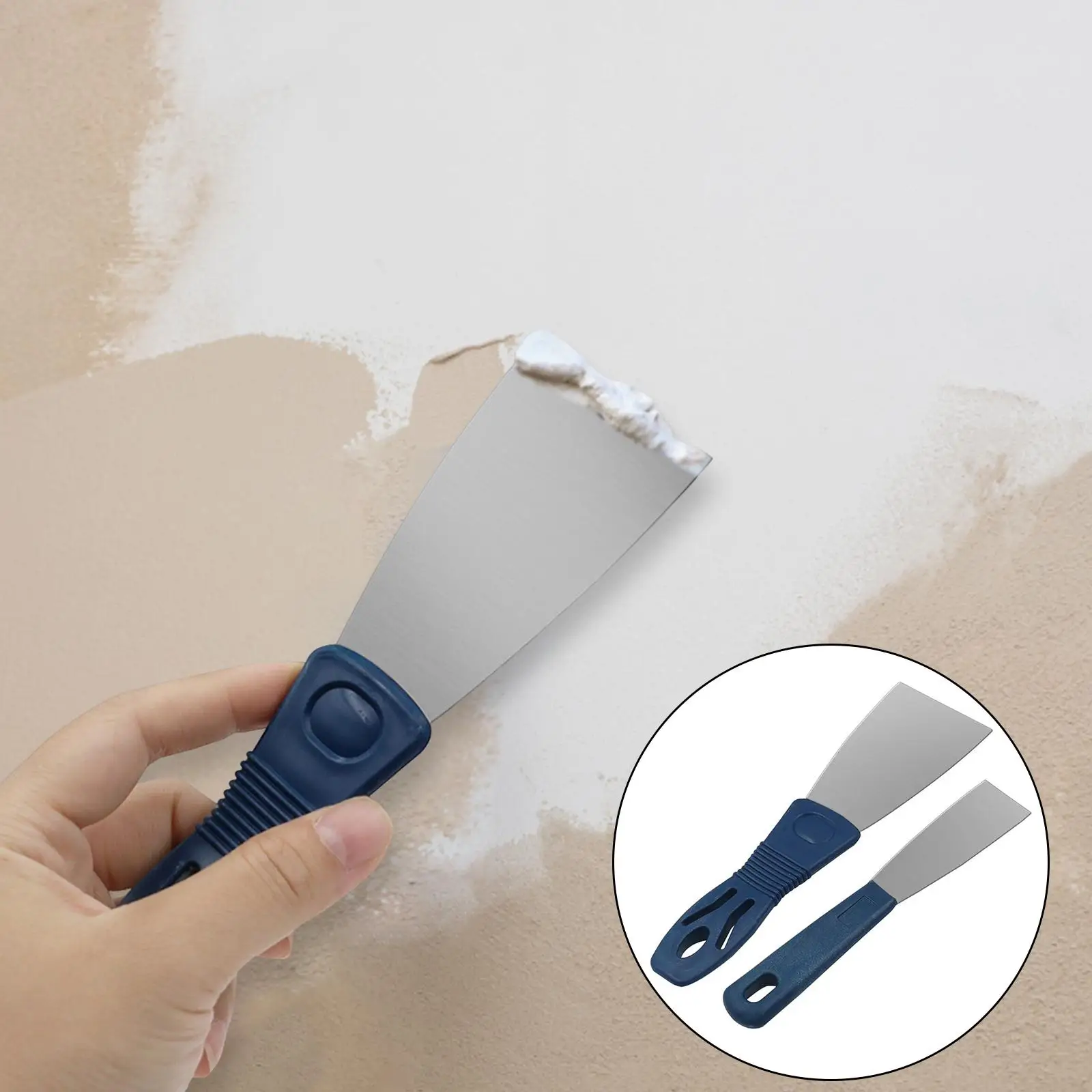 Putty Tool High Carbon Steel Tool Paint Tool Cleaning Tool for Plaster Scraping Removing Wallpaper Repairing Drywall