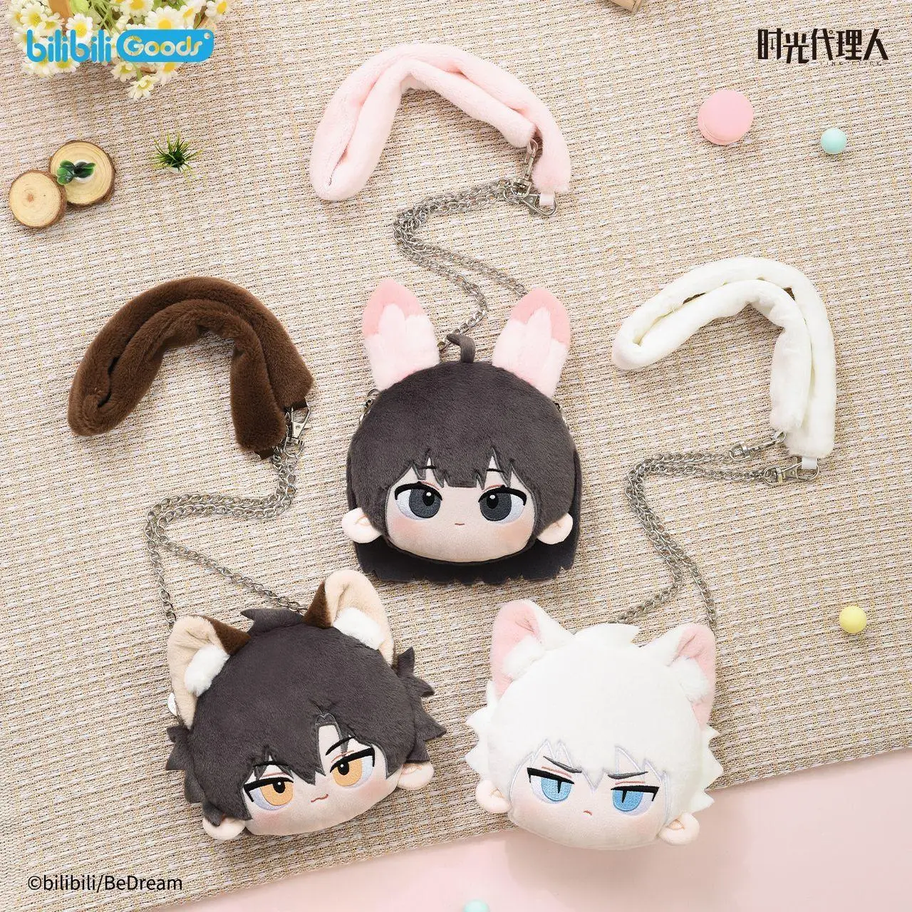 

[Подлинные] плюшевые сумки в стиле аниме Link Click Cheng Xiaoshi Lu Guang Qiao Ling Charles Lucas Jo, сумки на плечо, подарки Doujin для косплея