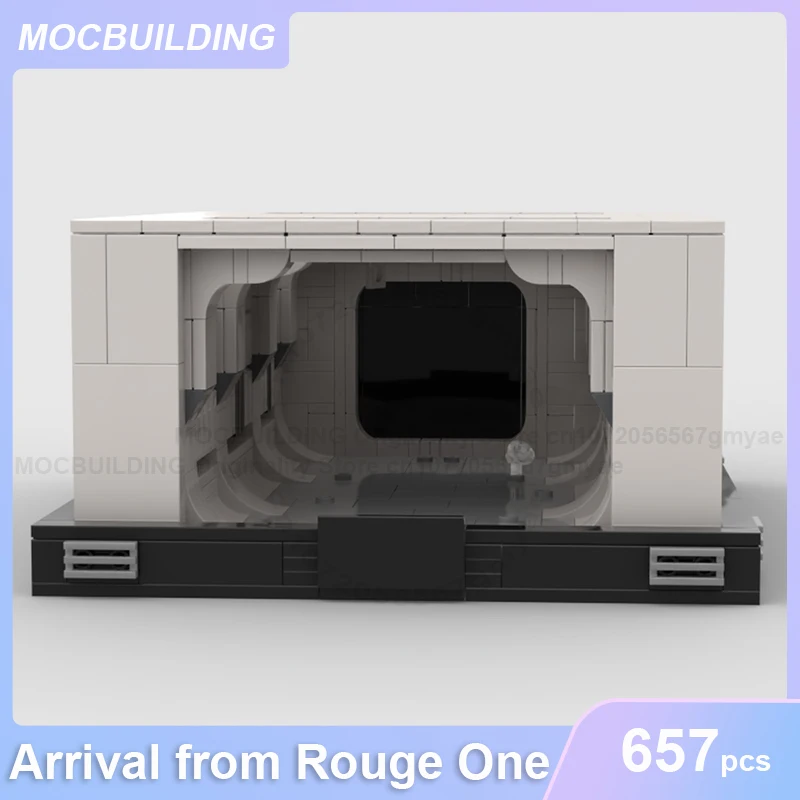 

Прибытие от Rouge One Display Model MOC, строительные блоки, сделай сам, сборка кирпичей, космическая коллекция, архитектурные игрушки, подарки, 657 шт.