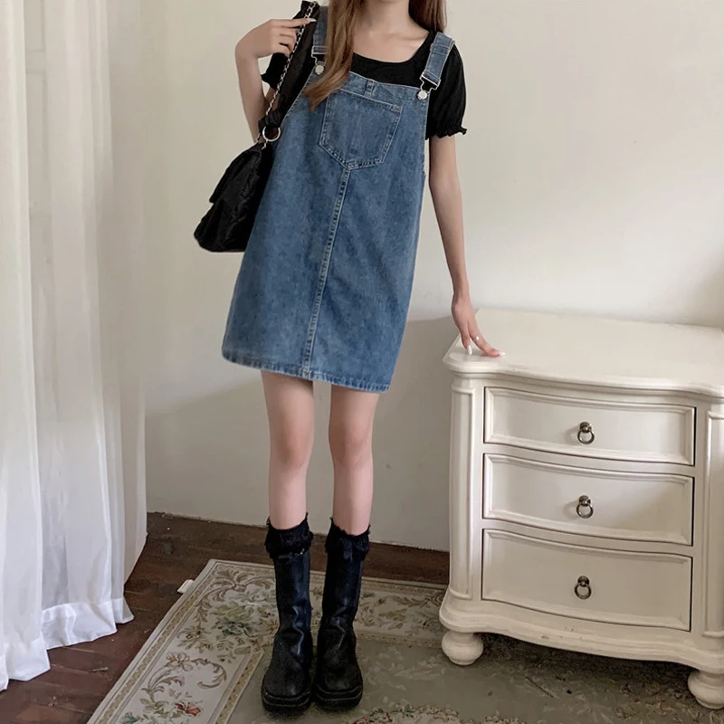 Minceur ort Denim ter Dr femmes automne nouveau Sle grande taille confortable taille haute a-ligne Version coréenne jupe