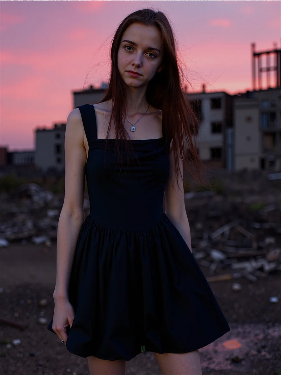 Dames zwarte jurk vrouw bijgesneden skater lang luipaard mesh puur ronde hals één schouder shirring uitgesneden Y2K Koreaanse stijl fancy