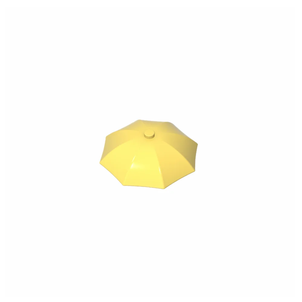 Gobricks GDS-90183 Building Blocks Equipment Umbrella Top with No Bottom Flaps, 6 x 6 with Top Stud compatible with lego 4094b