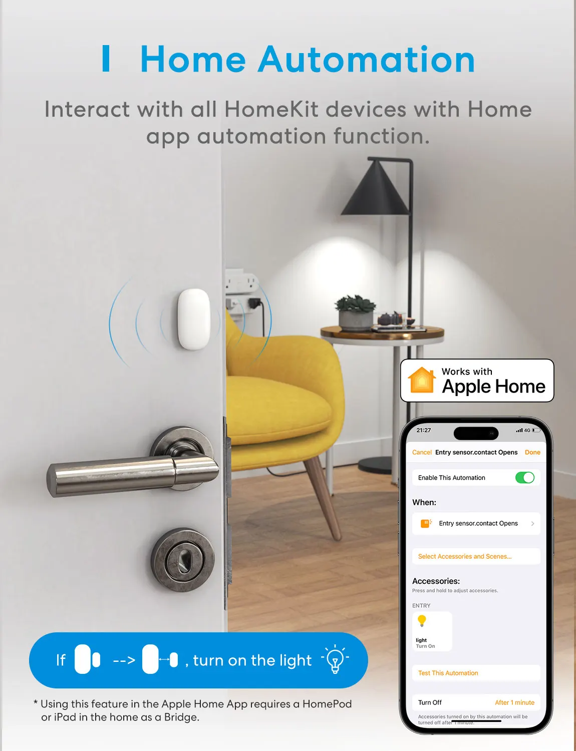 Meross Homekit Wi-Fi дверной датчик датчик окна умный дом беспроводной детектор двери приложение дистанционное управление для Alexa Google Home