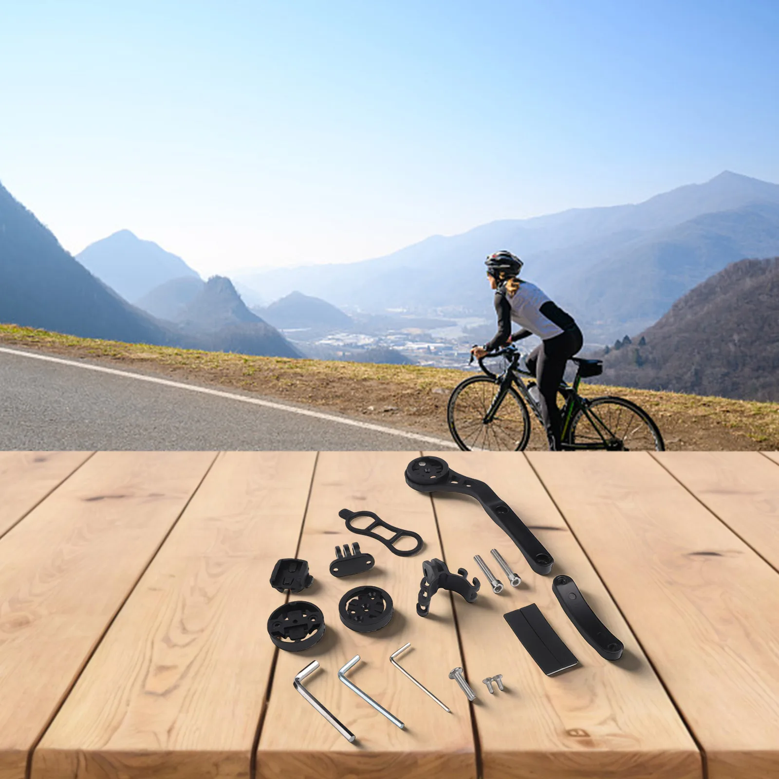 

Cycling Activities Aluminum Alloy Handlebar Stopwatch Holder 15.3cm Compact Design Efficient Space Utilization