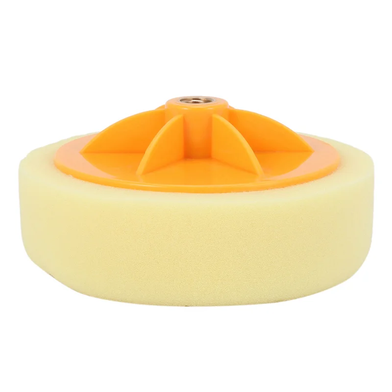 

ABRW-2PCS 6 Inch/15Cm Car Polishing Waxing Pad Sponge M14 Wheel Polishing Waxing Pad Kit Tool For Car Polisher Yellow