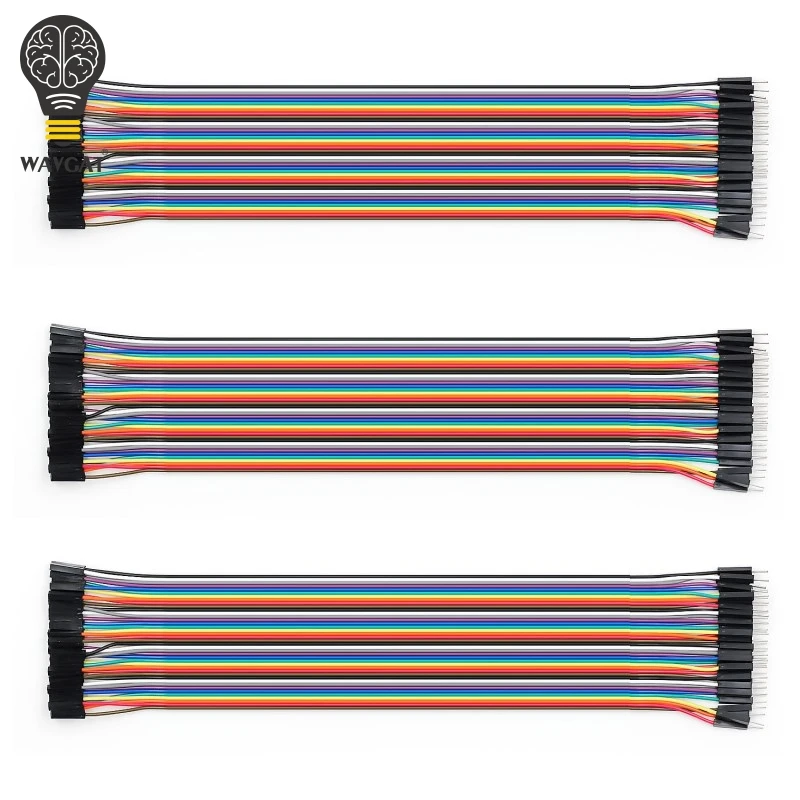 WAVGAT Dupont line 120pcs 30cm male to male + male to female and female to female jumper wire Dupont cable for Arduino