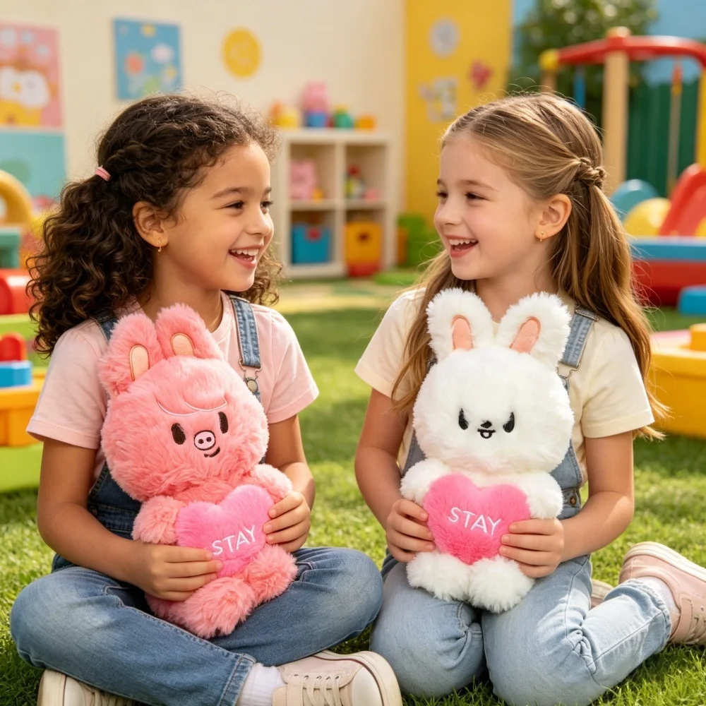 Nuevo peluche de la serie SZKOO Stray Kids, Bang Chan, HAN Hyun Jin, Love Bean, muñeco silencioso y adorable.