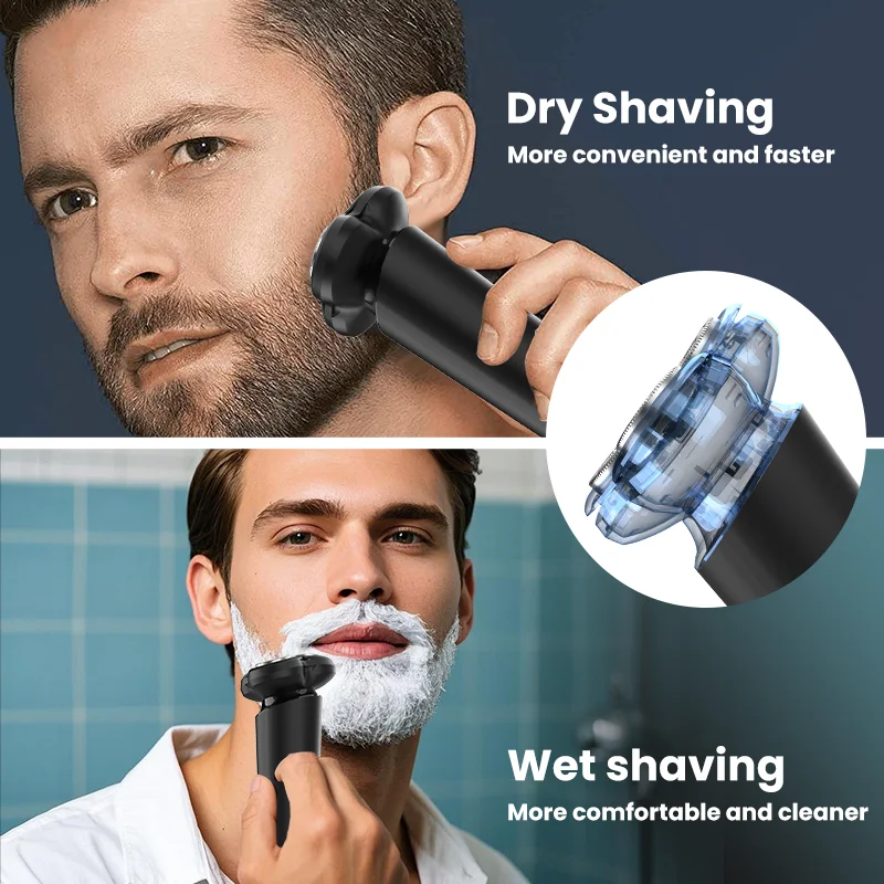 Sejoy Electric Razor for Men, Men's Electric Shaver LED Display,Travel Lock Rechargeable Cordless Shavers for Men
