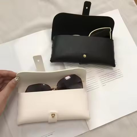 Sunglasses Soft Case PU Leather Glasses Jewelry Pouch Fashion Men and Women Sun Glasses Box Soft Gift Bag Large Size