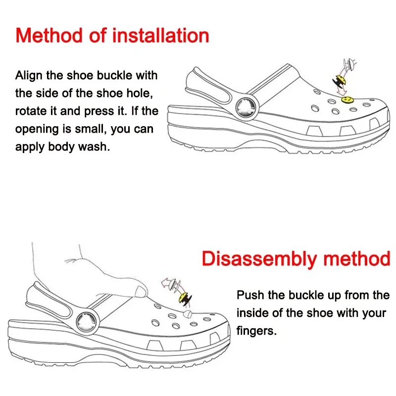 2 قطعة سحر الأحذية الجديدة صالح كروكس قباقيب حديقة إكسسوارات أحذية DIY بها بنفسك ثلاثية الأبعاد حذاء صغير لطيف حذاء صغير السحر للنساء