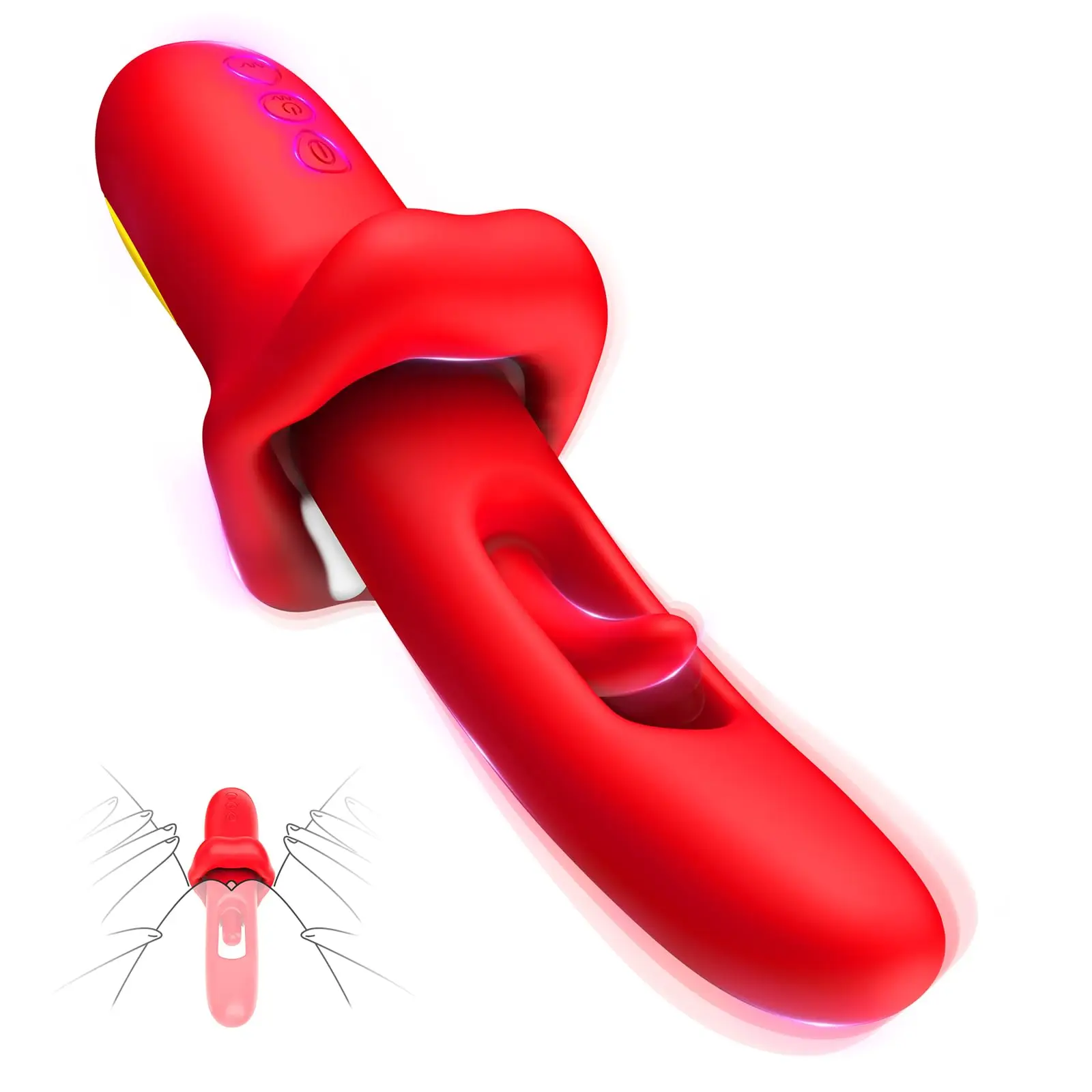 Tapping Flapping G Spot Vibrator for Women Nipple Clitoral Stimulator with 7 Flapping & 10 Vibration Modes Sex Toys for Couples