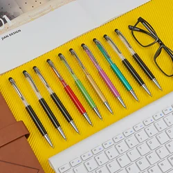 10 Pcs of Fashionable Ballpoint Pens, including 5 black and orange, red, green, orange, pink, green,Gifting,School Stationery