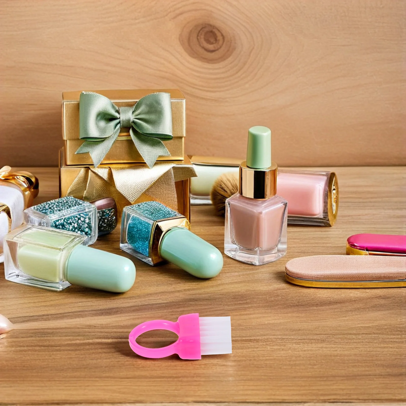 

100pcs Nail Cleaning Small Plastic Replaceable Under Nail Brush For Dip Manicure Tools Portable Scrubbing Brush For Home Salon