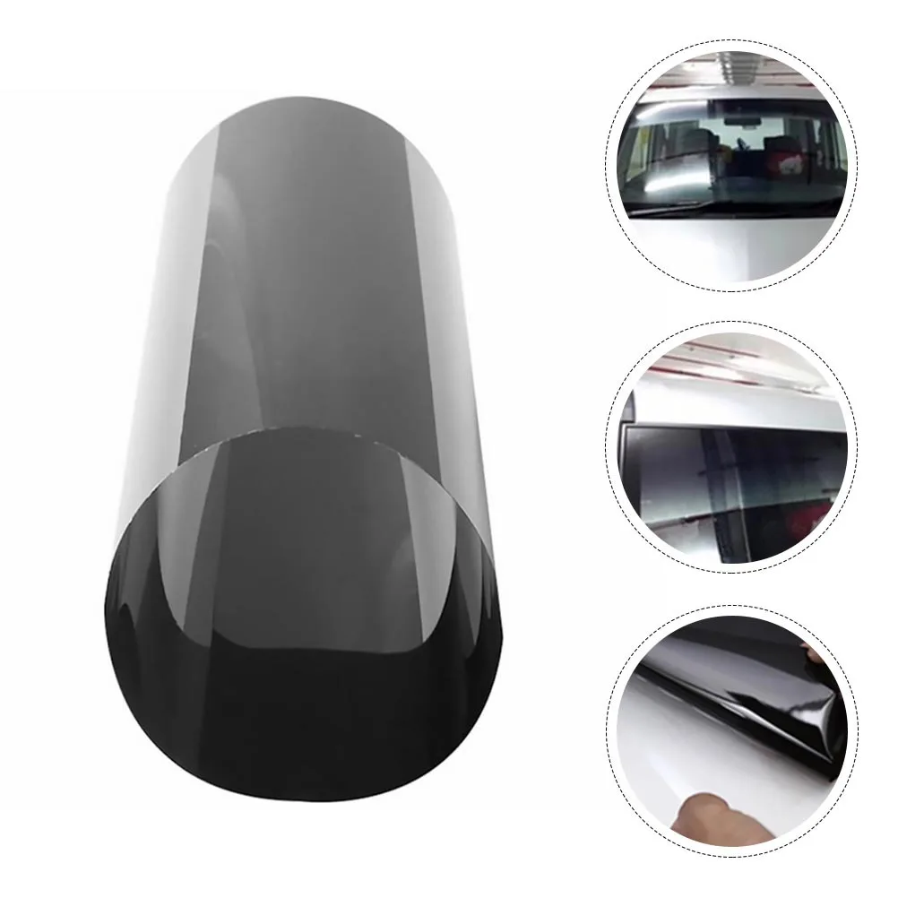 

1Pcs Automotive Black Lamp Film PVC Car Glass Insulation Explosion-Proof Heat Shield Tint Window Sticker for Vehicle Sun Shade