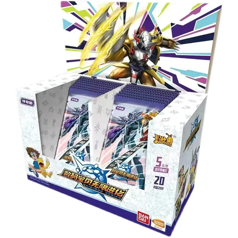 KAyou-Coleção de cartões Digimon Genuine, Edição Lendária, Evolução Infinita, Edição Glória, SP Agumon Greymon Anime, Toy Gift