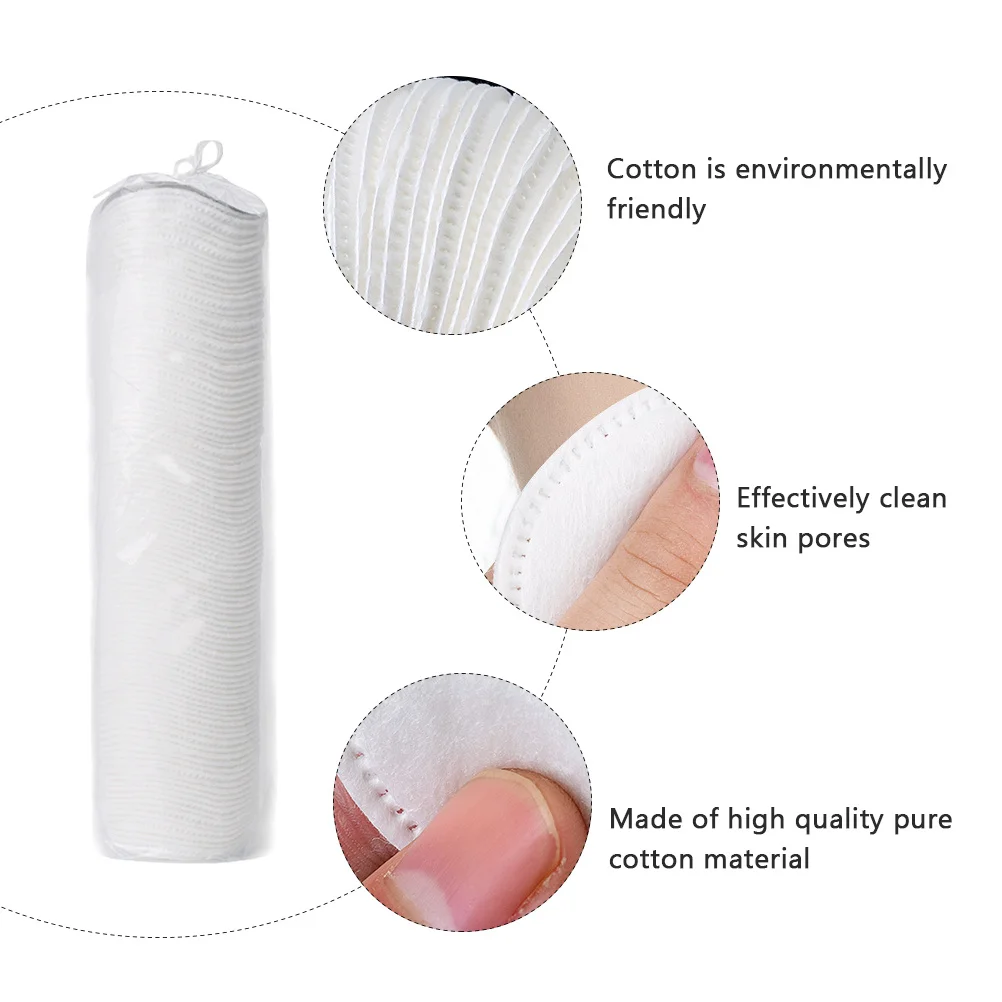 1セット1セット純粋なメイク落としパッド巾着袋再利用可能なフェイスメイク落としパッドクリーニングパフ女性用フェイシャルワイプツール