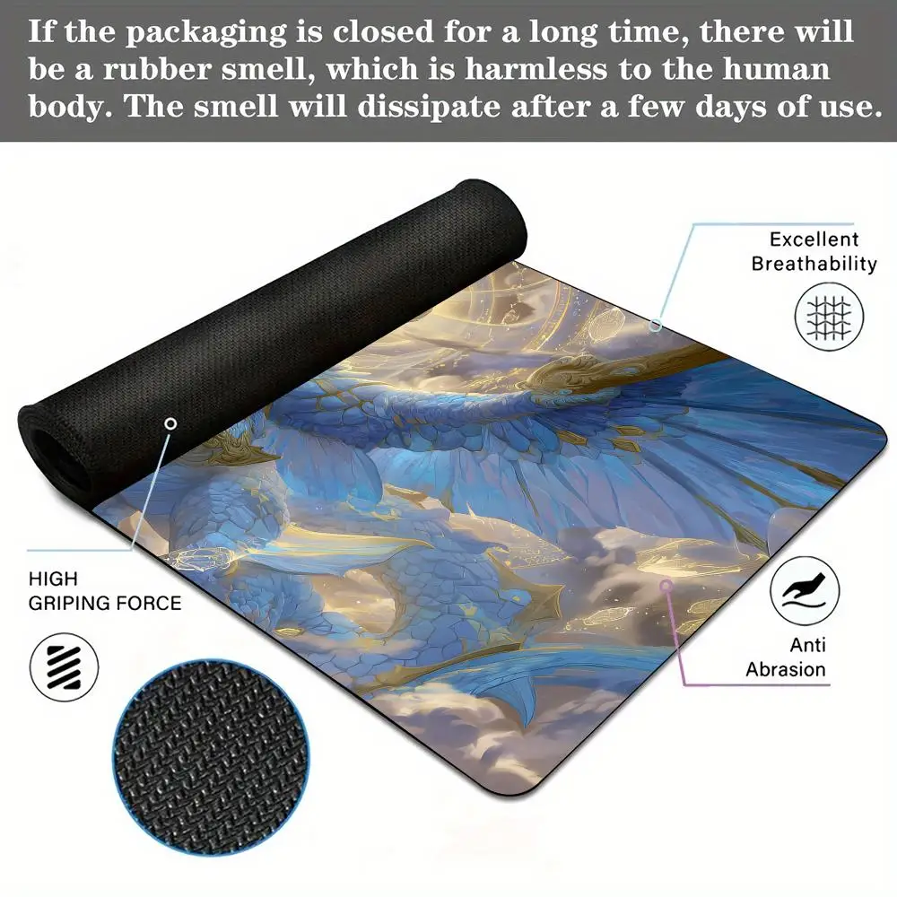 الخيال الأبيض التنين تصميم MTG Playmat ماجيك بطاقة معركة حصيرة عدم الانزلاق دائم 35X60CM قائد Playmat tapete ماجيك mtg