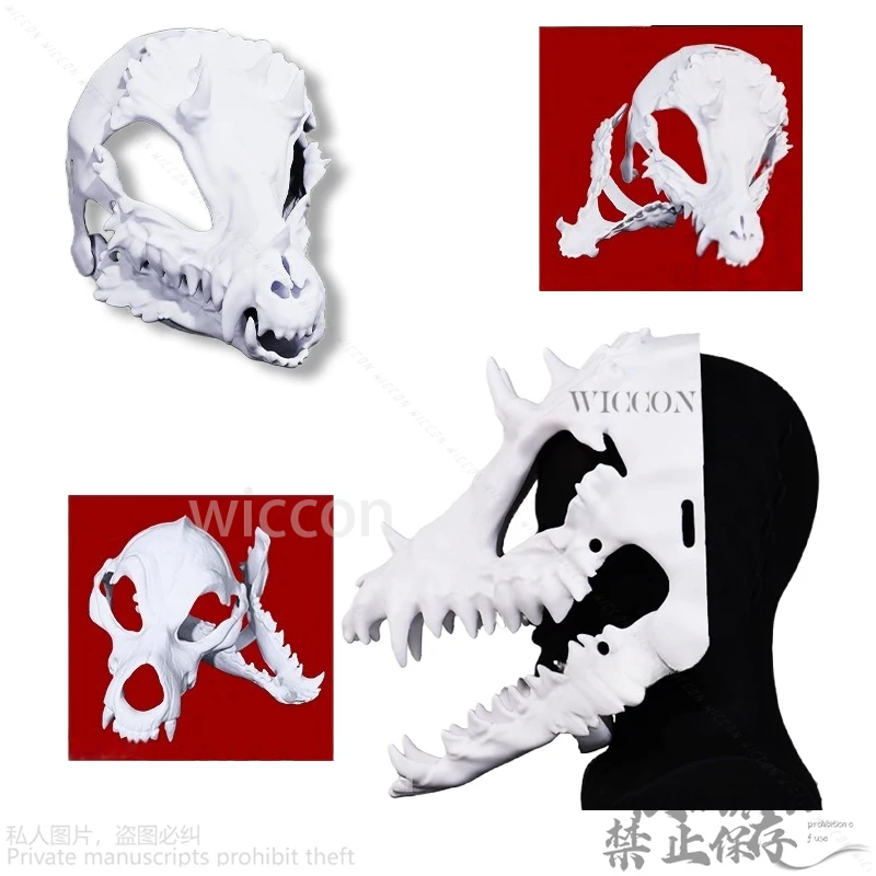 

Anime Game Animal Furry 3D Mask Cosplay Furrsuit Kigurumi Props Polylactic Acid Headwear Halloween Christmas Party Customized