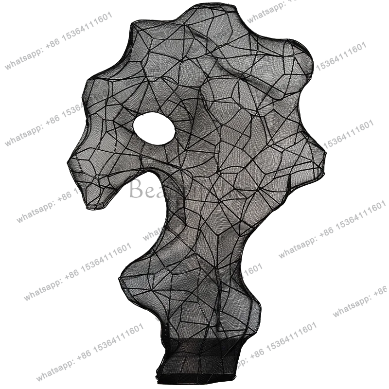 Ornament Abstract Floor Decorative Metal Hollow Sculpture Sales Department Hall Art Installation