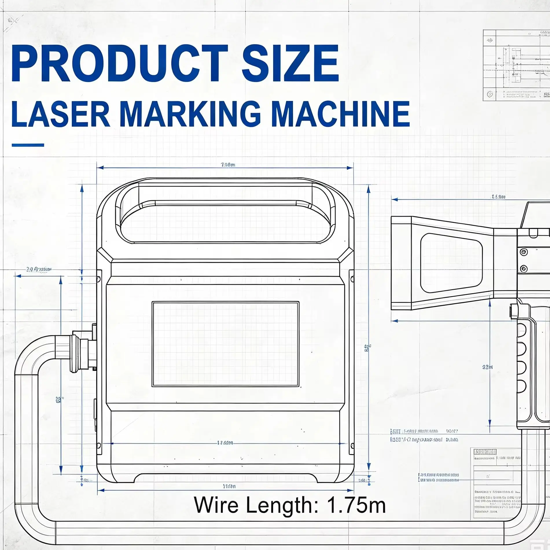 Air Cooled Handheld Fiber Laser Marking Machine Portable Touch Screen Laser Marker Metal Stainless Steel Engraving Equipmen