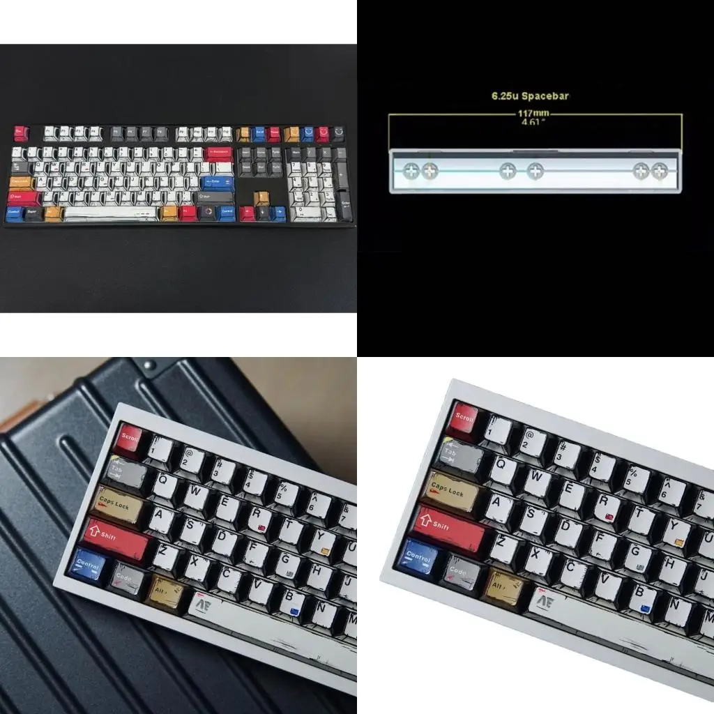 

96GE Dye Сублимации PBT Keycap 136 Keycap Оригинальный профиль для механических клавиатур