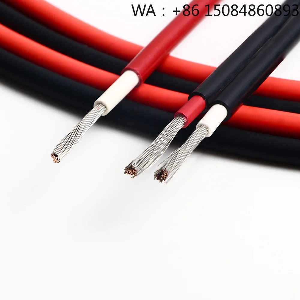 TUV Approved H1Z2Z2-K Single Core Solar Cable 2.5/4/6/10mm² 100M/Roll DC PV Wire for Large Solar Photovoltaic Power Generation P