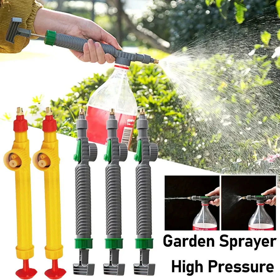 Portable Hand Pump Sprayer, High Pressure Garden Sprayer with Adjustable Nozzle for Lawn Watering Car Washing & Outdoor Cleaning