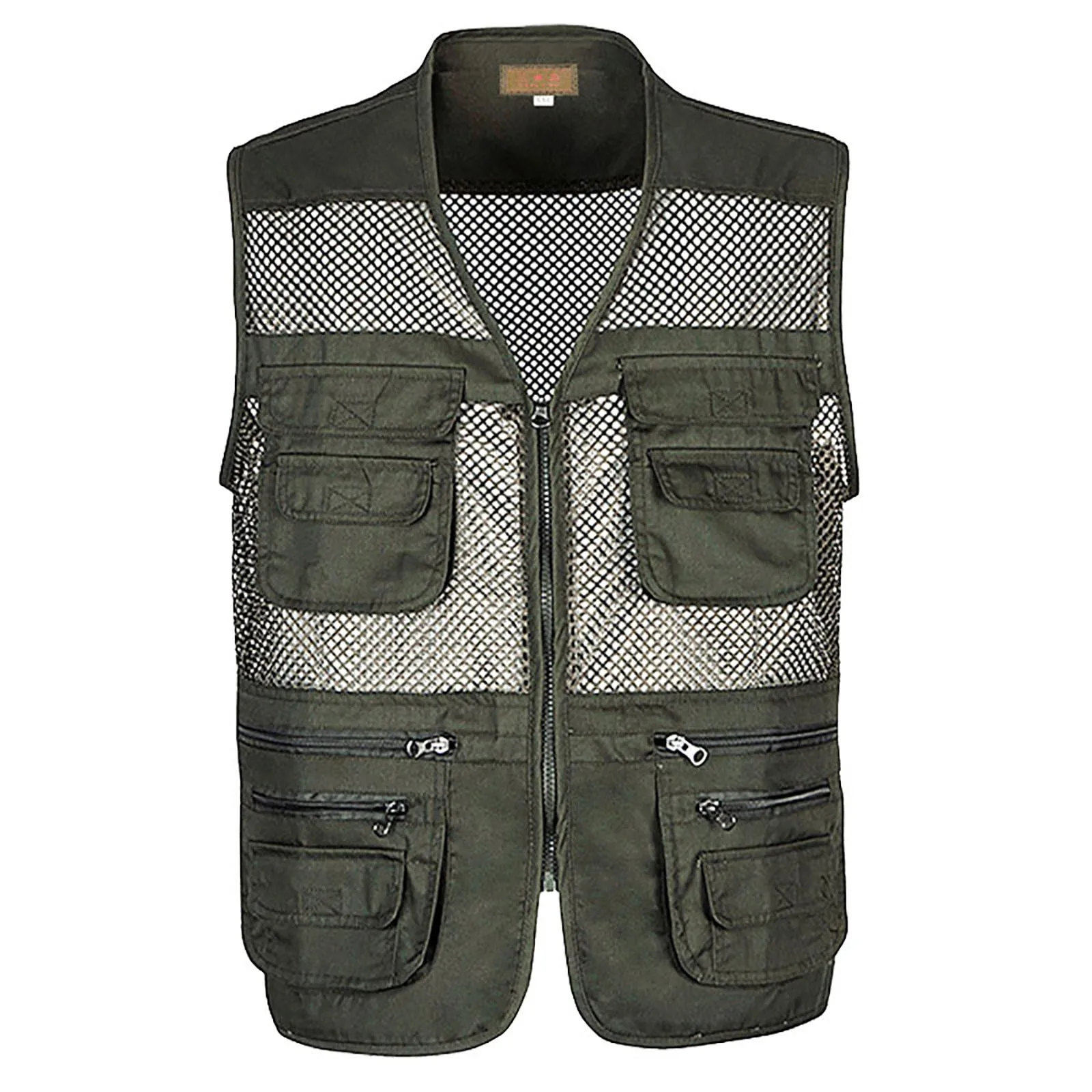 

Fashion Camo Vests For Mens Youth Stylish Mesh Stitching Cargo Vest V-Neck Sleeveless Tank Tops Outdoor Sports Leisure Clothing