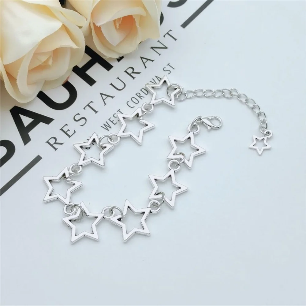 New Star Charm Bracelet Pentagram Link Bracelet Animation Inspiration Women's Jewelry Fashion Gift y2k