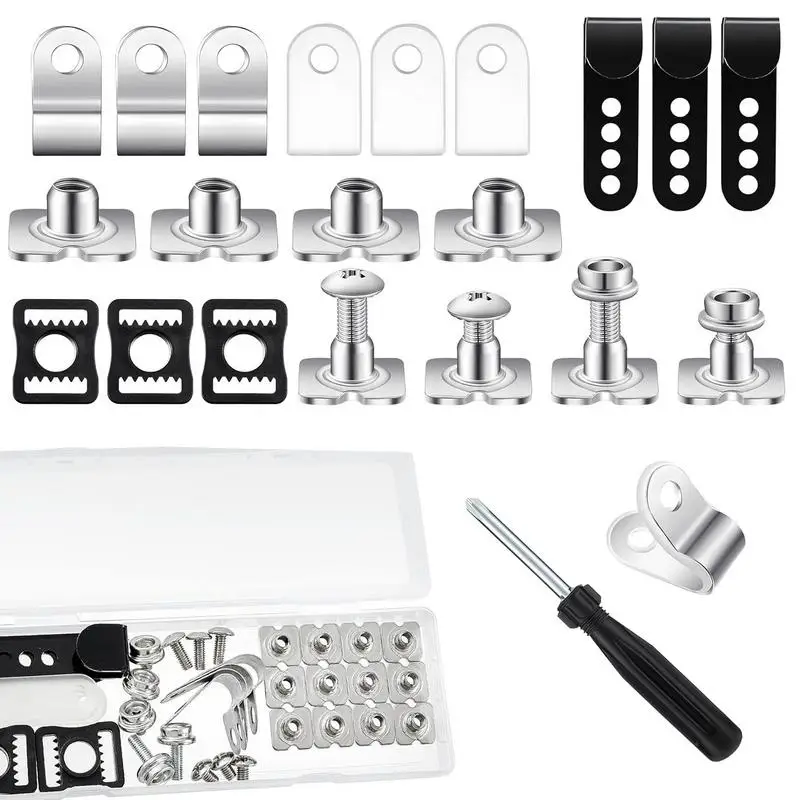 Hockey Replacement Parts Stainless Steel Repair Kit Multiple Replacement Parts Sports Supplies Including Visor Clip Screwdriver