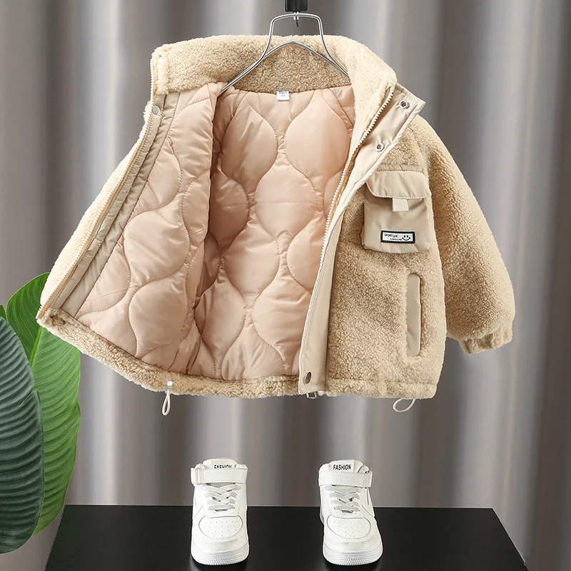 Boys Coat Overcoat Jacket Windbreak Outerwear 2024 Soft Winter Autumn Cotton High Quality Christmas Gift Children's Clothing