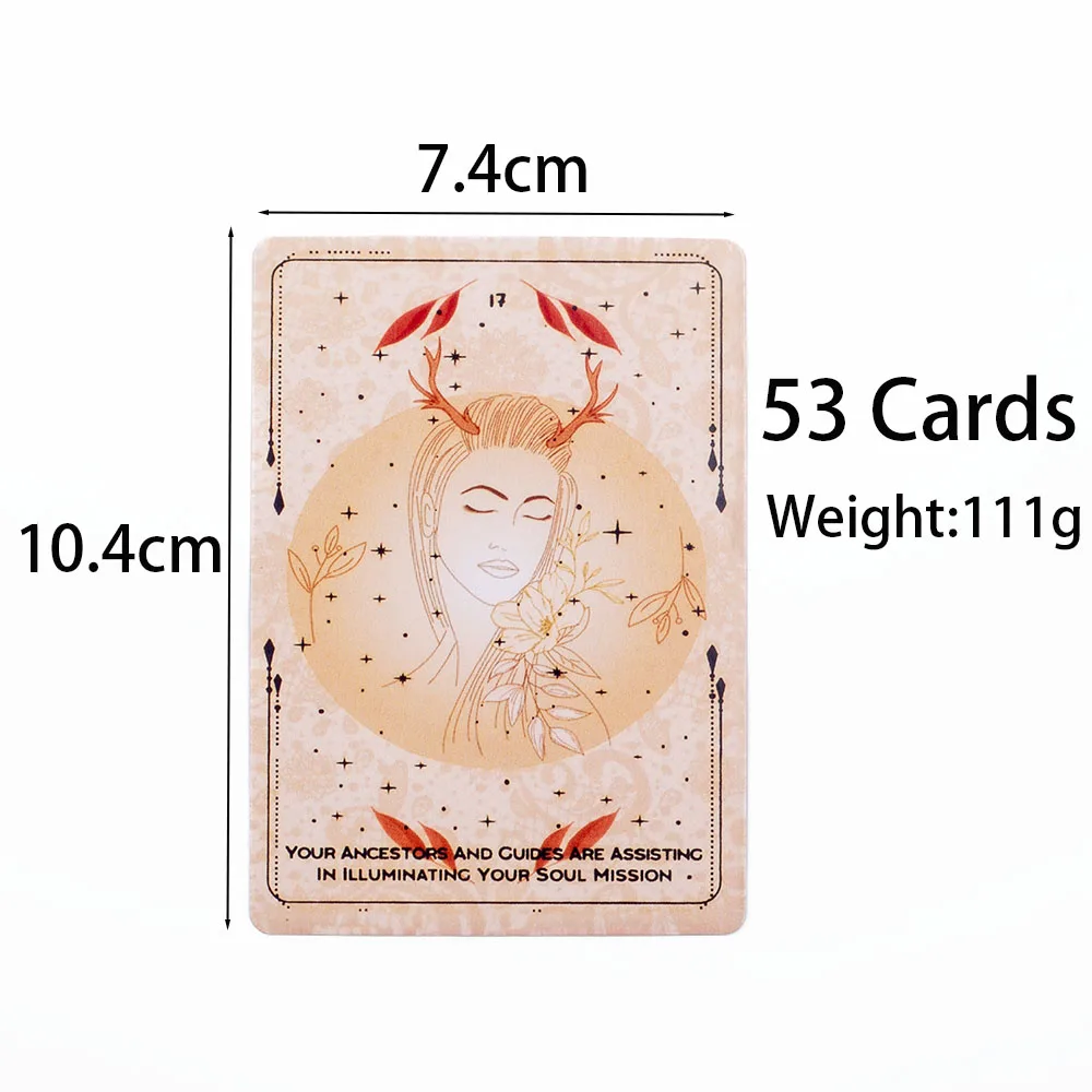 Destiny Oracle Lace Light and Wisdom Board Game English Version Divination Fate Oracle Party Deck  53 Pcs 10.4*7.4cm