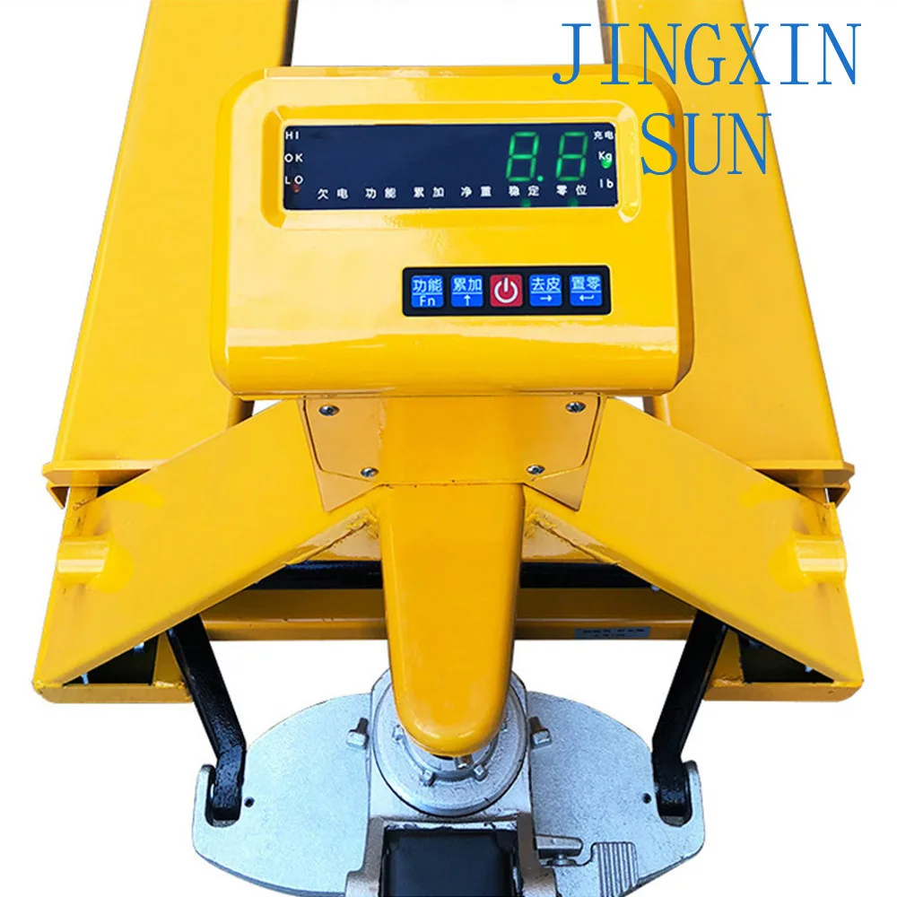 2/3 tons Forklift scale weighing pallet truck mobile weighbridge hydraulic forklift with electronic scale Manual car