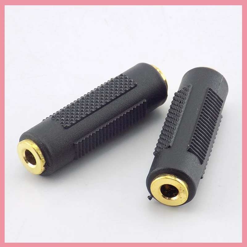1/2/5/10pcs Mini 3.5mm Female to 3.5mm Female Stereo Audio Converter Connector Jack Coupler Adapter Gold Plated B6