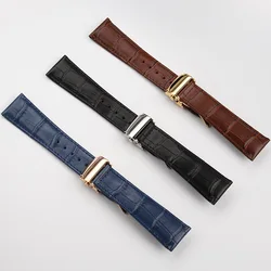 Wristband 20mm 22mm  watch strap for MAURICE LACROIX watchband folding buckle leisure business Cowhide wristband chain