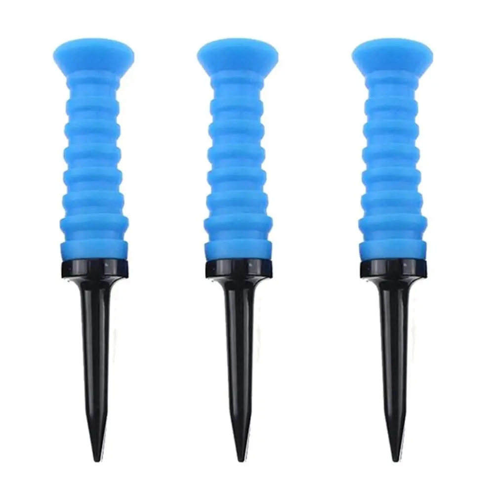 5Pcs Premium Elastic Rubber Golf Tees 360° Flexible 83mm Golf Tee Holder Durable Low Friction Golf Accessories Training
