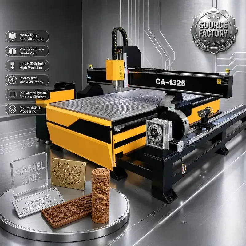 4 Axis CNC Router Metal Cutting Machine 3D Wood Carving CNC Router With CE Certificate
