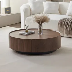 Wood Round Nordic Coffee Table Dining Hallway Home Decor Coffee Table Console Table De Chevet Tv Stand Living Room Furniture