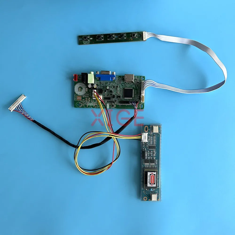 LCD Screen Controller Board Fit HT185WX1 LM185WH1 M185B1 MT185GW01 HDMI-Compatible Matrix 30 Pin LVDS VGA Kit DIY 1366*768 2CCFL