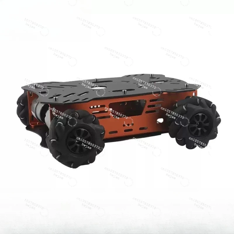 Intelligent metal chassis motor with encoder is suitable for Arduino to develop trolley chassis.