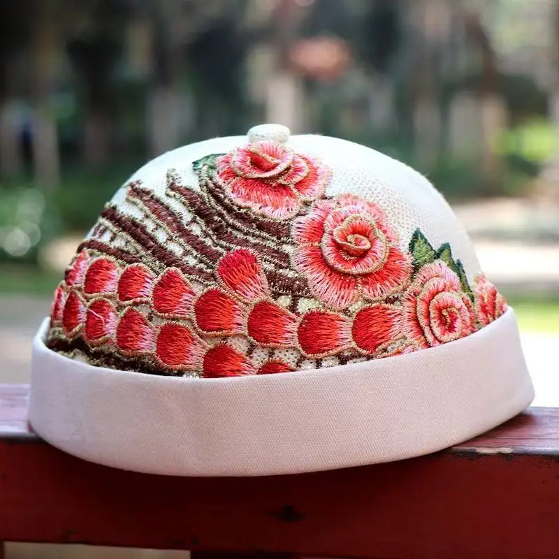 شحن مجاني قبعات إسلامية للنساء النمط الصيني الكروشيه اليابان قبعة كوفي حجاب إسلامي كوريا اليهودية 0976 #1