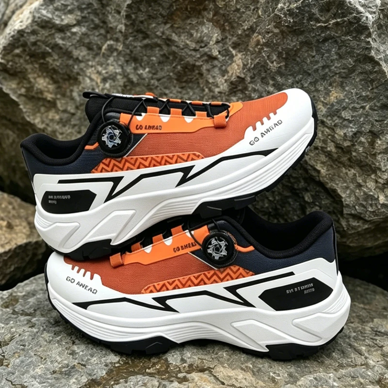 New Arrival Mens Hiking Shoes Breathable Lace Up Trekking Male Cushioning Outdoor Climbing Tourism Sneakers for Men