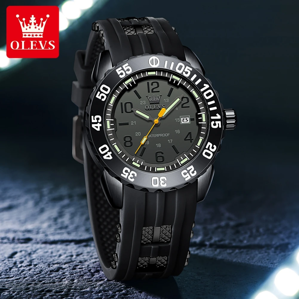 

OLEVS 3688 Mens Watch Quartz Watch Sports Business Original Chronograph Watches For Men Waterproof Luminous Gifts Box