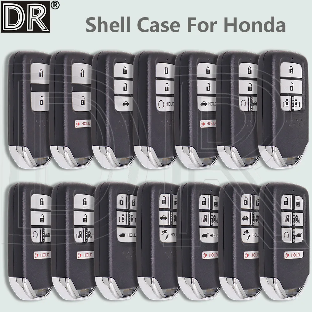 Dr kr5v1x kr5v2x cwtwb1g0090 substituição caso escudo chave do carro para honda accord civic ajuste piloto cidade odyssey ex se C-RV jazz HR-V