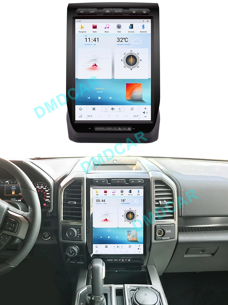 12 inch Android 11 Wireless Apple Carplay Android Auto For Ford F150 2015-2021 GPS Navigation Car Radio Multimedia Player Screen