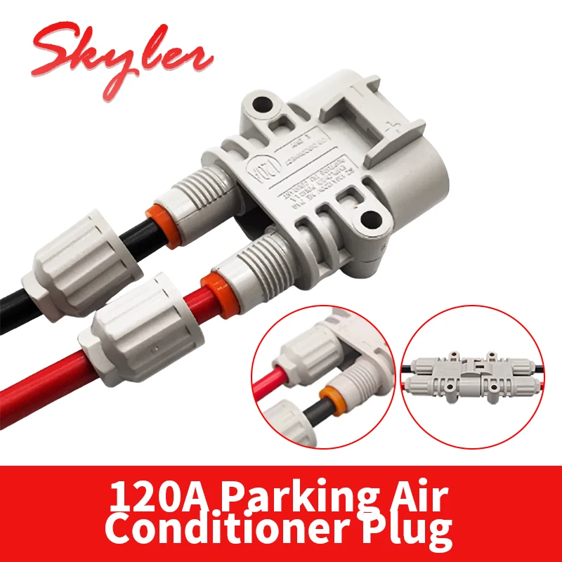 120A Parkklimaanlagen-Stecker 1200V Männlich-Weiblich-Verbinder Wasserdicht Hochstrom 10mm Elektro-Gabelstapler-Generator-Steckverbinder
