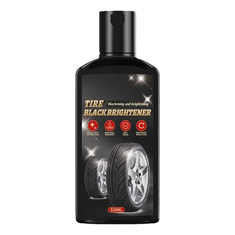 Tire Cleaner Hydrating Cleaner For Tires Car Tire Refurbishment Black Brightener Coating 320ml Tire Restorer For Tire Renewal