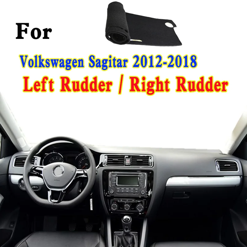 

For Volkswagen Sagitar BK2 JETTA Mk4 2012-2018 Car-Styling Dashmat Dashboard Cover Instrument Panel Insulation Protective Pad