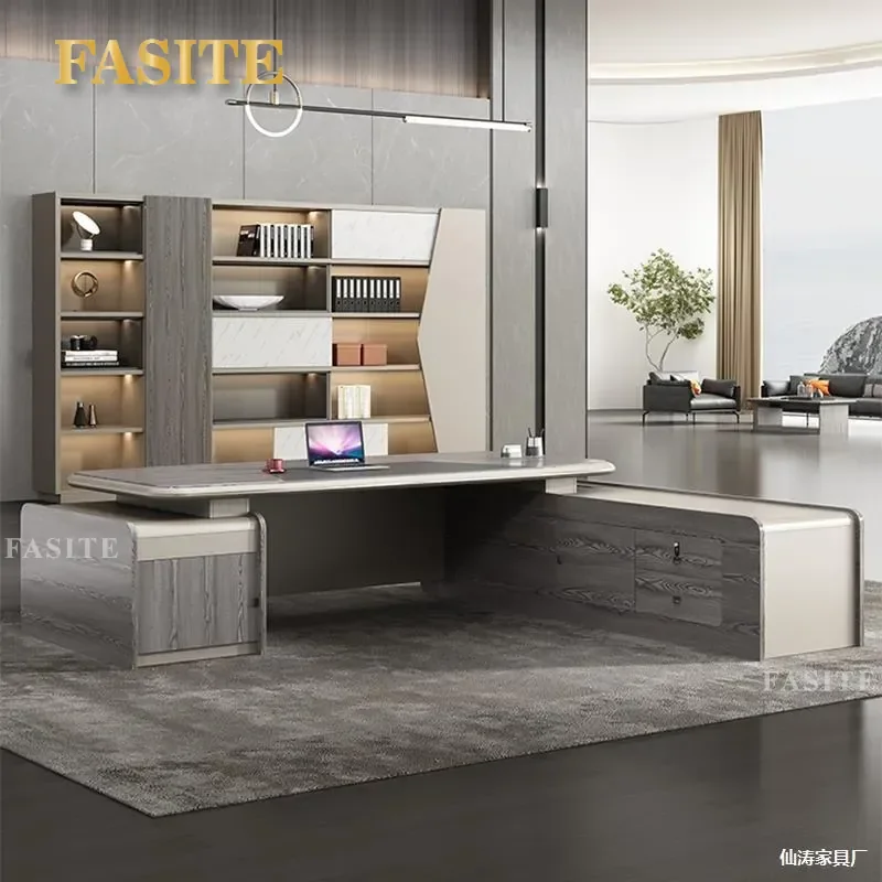 For Modern Simple Office Desk High End Manager Combination Furniture Workstation Executive Desk for Home Business
